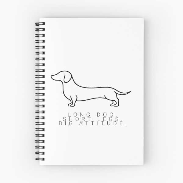 Aperçu de l'œuvre Teckel minimaliste, chien long, pattes courtes, dessin au trait plein d'esprit créée et vendue par tineldesign.