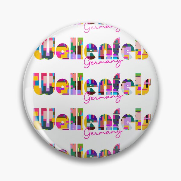 Item preview, Wallenfels, Germany, Vibrant Abstract City Typography Art designed and sold by Wanderful-roads.
