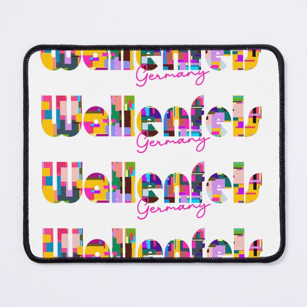 Item preview, Wallenfels, Germany, Vibrant Abstract City Typography Art designed and sold by Wanderful-roads.
