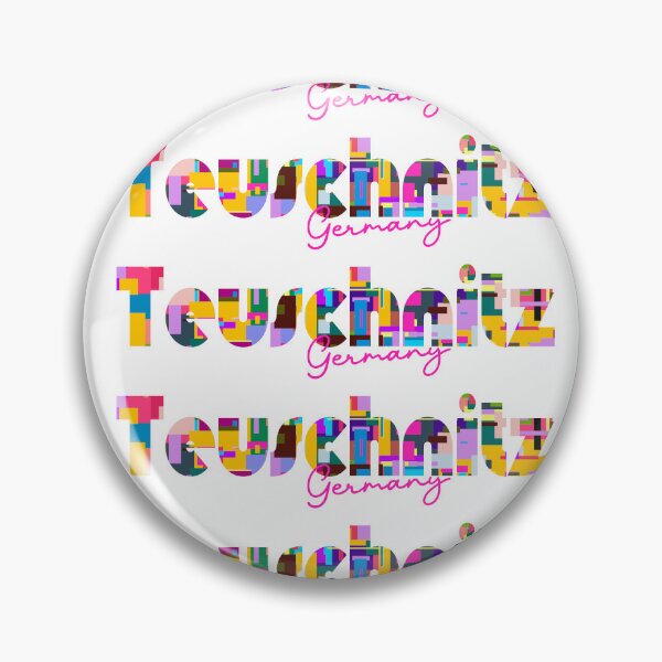 Item preview, Teuschnitz, Germany, Vibrant Abstract City Typography Art designed and sold by Wanderful-roads.