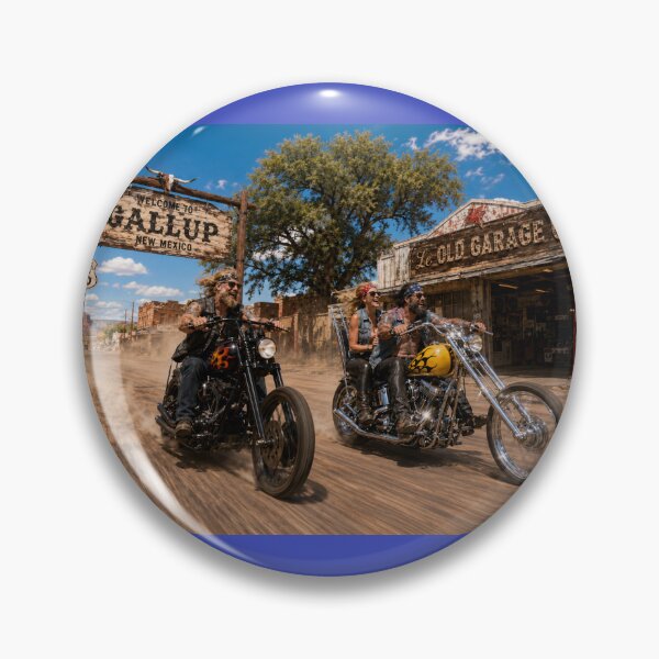Item preview, Vintage Chopper Riders on Route 66 – Gallup New Mexico designed and sold by VERYOLDROAD BY AXTON BROWNING .
