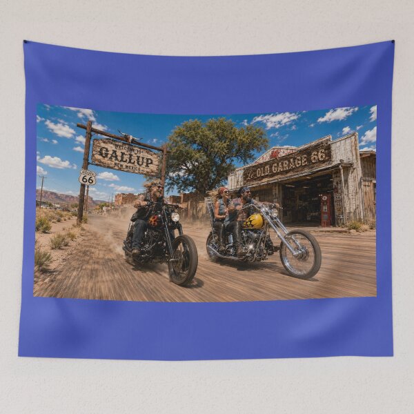 Item preview, Vintage Chopper Riders on Route 66 – Gallup New Mexico designed and sold by VERYOLDROAD BY AXTON BROWNING .