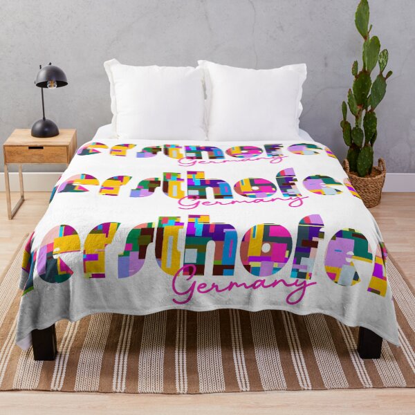 Item preview, Gersthofen, Germany, Vibrant Abstract City Typography Art designed and sold by Wanderful-roads.