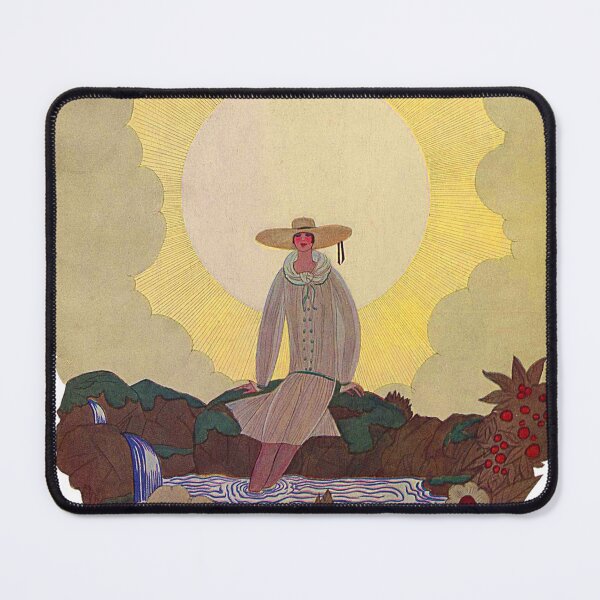 Item preview, A Woman By A River by Georges Lepape for the cover of Vogue June 15, 1926. designed and sold by Hedrin.