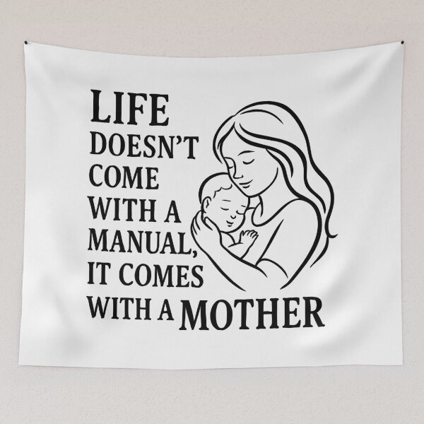Item preview, Life comes with a mother – mother love design designed and sold by Pineapple-Tree.
