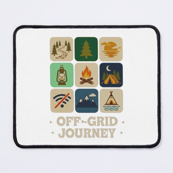 Item preview, Off-Grid Journey Vintage Camping and Hiking Aesthetic T-Shirt Design designed and sold by Gabe1983.