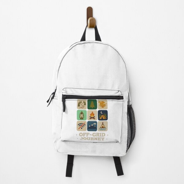 Item preview, Off-Grid Journey Vintage Camping and Hiking Aesthetic T-Shirt Design designed and sold by GabeMountainArt.