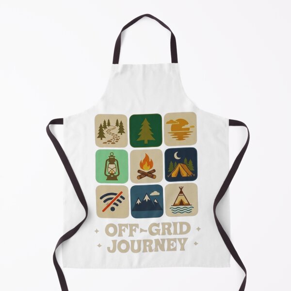 Item preview, Off-Grid Journey Vintage Camping and Hiking Aesthetic T-Shirt Design designed and sold by Gabe1983.