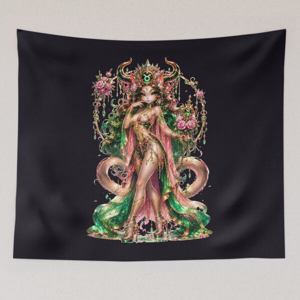 Item preview, Emily the Cosmic Cat - Taurus Zodiac Sign designed and sold by ChaEmm_Studio.