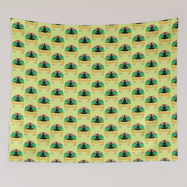 Item preview, Starting Today Meditation Motivation Vintage Design designed and sold by Naershop.