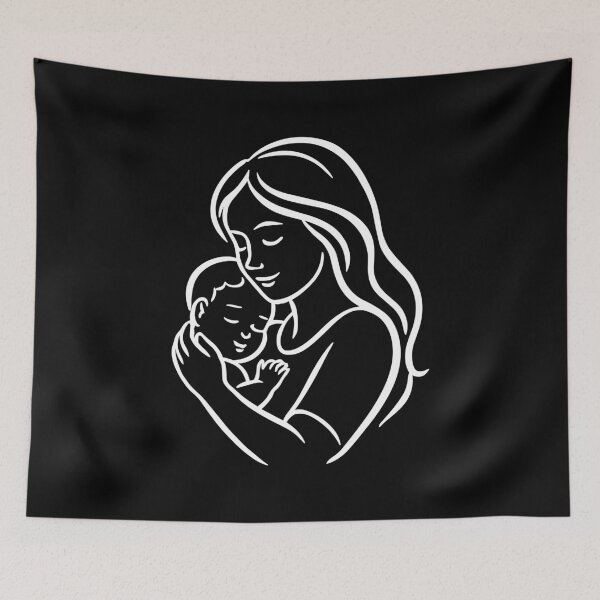 Item preview, Mother holding child – Loving Mama Design designed and sold by Pineapple-Tree.