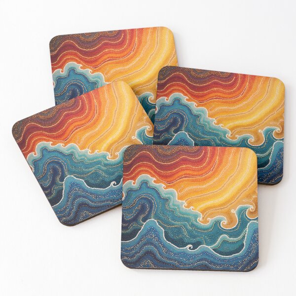 Item preview, Aboriginal Inspired Dot Art - With Furious Waves designed and sold by GrinGalore.