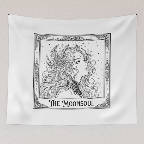 Item preview, The Moonsoul Tarot Card Neo Gothic Dark Academia Anime designed and sold by The Cozy Chapter.