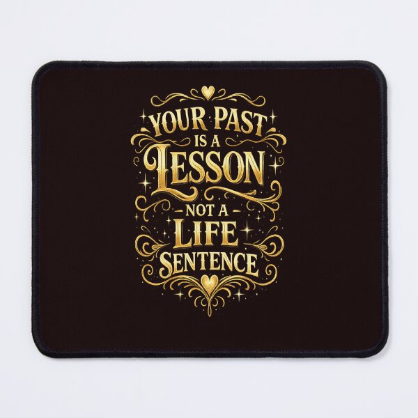 Item preview, Your Past Is a Lesson Not a Life Sentence Inspirational Quote T-Shirt | Motivational Typography Design designed and sold by ELVIN DESIGNS.
