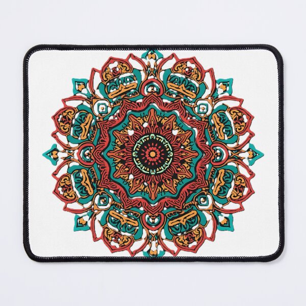 Item preview, Indian Mandala Art Sticker | Colorful Sacred Geometry Boho Design designed and sold by dreamz-world.
