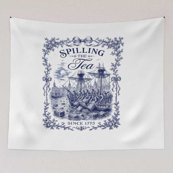 Item preview, Spilling The Tea Since 1773 Shirt | Funny Boston Tea Party Tee | Patriotic 4th of July Americana T-Shirt designed and sold by CreativeNest Prints.
