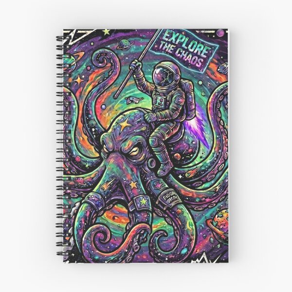 Item preview, Astro-Octopus: Ride the Cosmic Chaos designed and sold by Color Verse1.