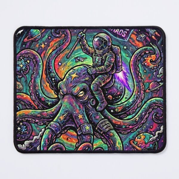Item preview, Astro-Octopus: Ride the Cosmic Chaos designed and sold by Color Verse1.