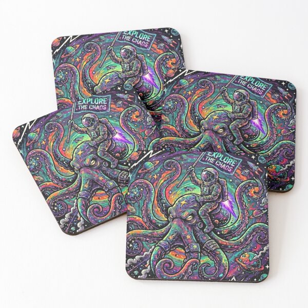 Item preview, Astro-Octopus: Ride the Cosmic Chaos designed and sold by Color Verse1.