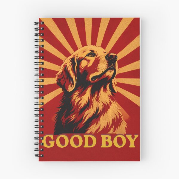 Item preview, Good Boy Golden Retriever Propaganda Poster Art | Bold Stencil Street Art Dog | Funny Dog Lover Gift designed and sold by Panom Suavichien.