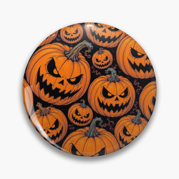 Item preview, Spooky Cartoon Halloween Pumpkins Pattern designed and sold by BeJolley.