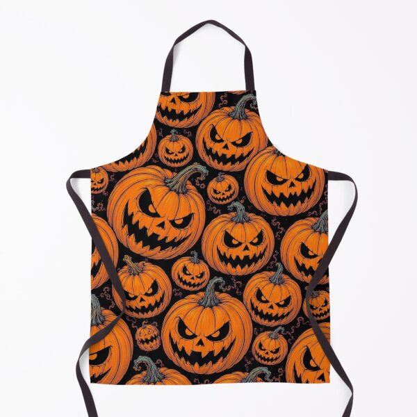 Item preview, Spooky Cartoon Halloween Pumpkins Pattern designed and sold by BeJolley.