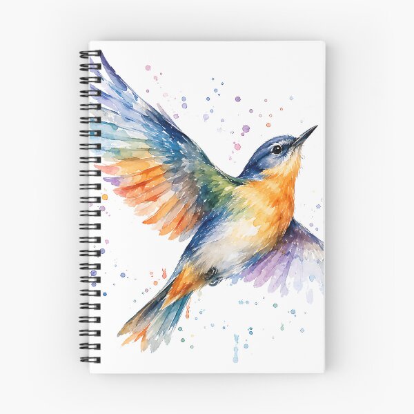 Item preview, Watercolor Flight of the Kingfisher designed and sold by Jaideep Walia.