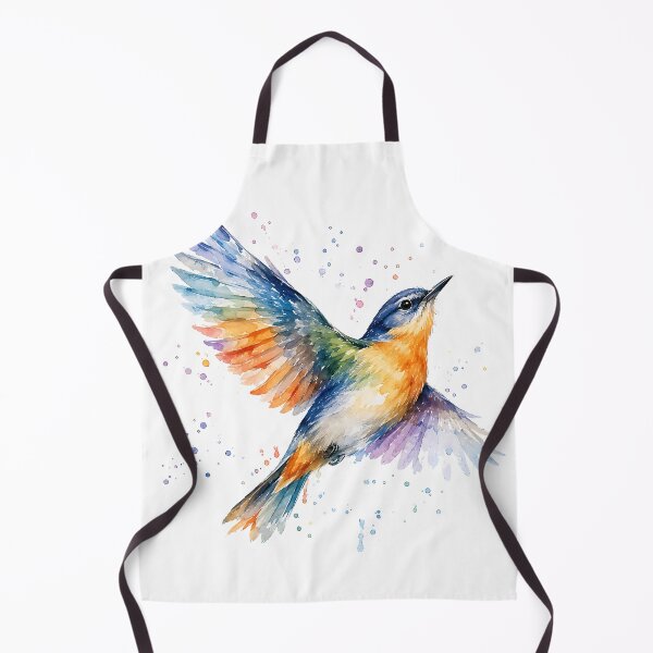 Item preview, Watercolor Flight of the Kingfisher designed and sold by Jaideep Walia.