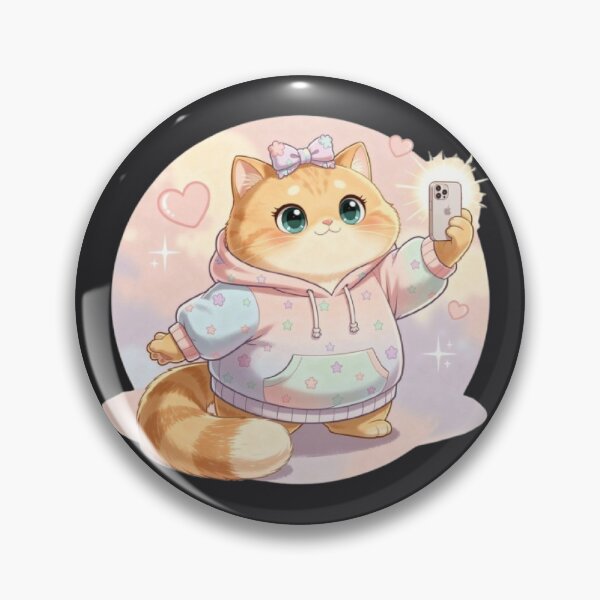 Item preview, Cute Cat Taking a Selfie designed and sold by Moody Vibes Studio.