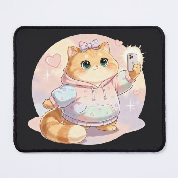 Item preview, Cute Cat Taking a Selfie designed and sold by Moody Vibes Studio.