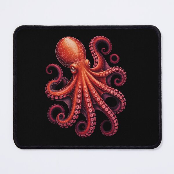 Item preview, Red Kraken Octopus Shirt – Fiery Sea Monster Art - Marine Life Graphic designed and sold by ZyxDes.