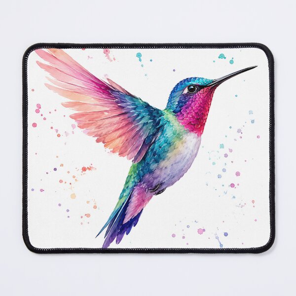 Item preview, Vibrant Watercolor Hummingbird designed and sold by Jaideep Walia.