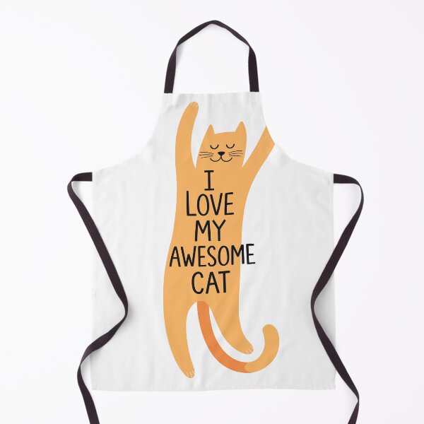 Item preview, I Love My Awesome Cat Typography Poster designed and sold by Matinez Pink.