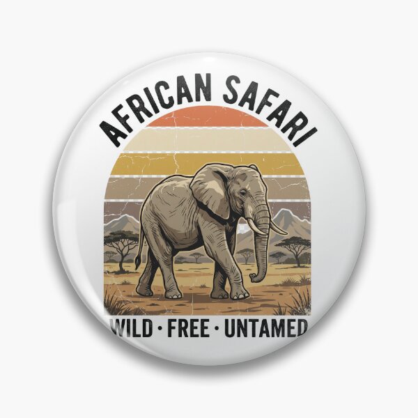 Item preview, African Safari Vintage Wildlife Adventure T-Shirt designed and sold by LumyFlow.