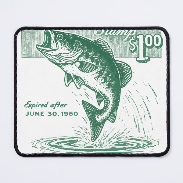 Item preview, Vintage Georgia Trout Fishing Stamp Poster designed and sold by Matinez Pink.