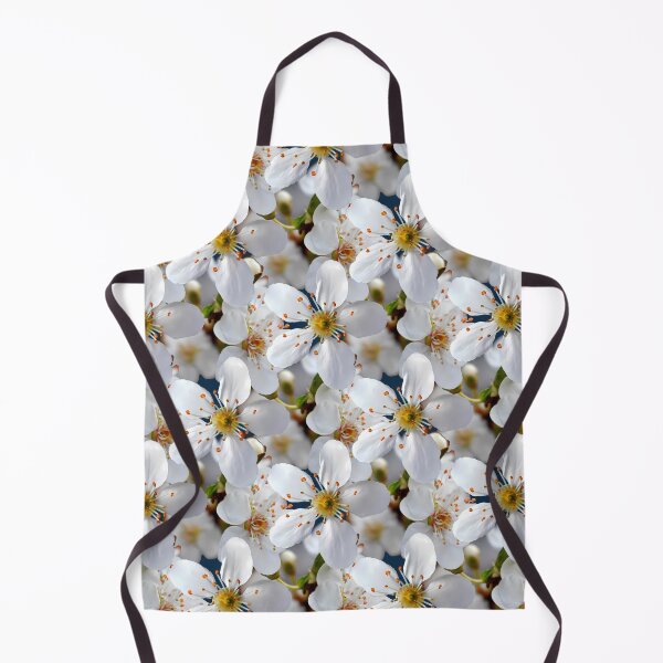 Item preview, White cherry bloom spring pattern designed and sold by mariya-ivanova.