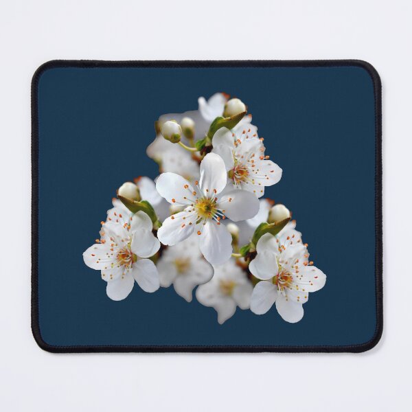 Item preview, White cherry bloom spring pattern designed and sold by mariya-ivanova.