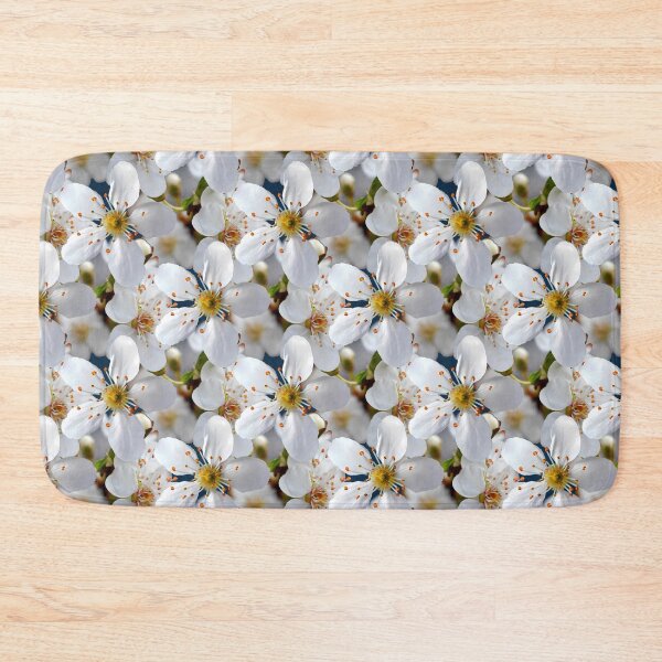 Item preview, White cherry bloom spring pattern designed and sold by mariya-ivanova.