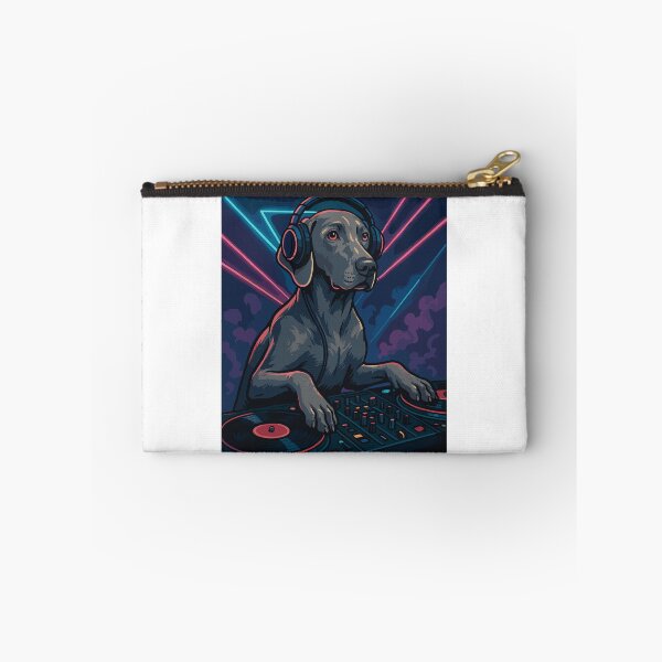 Item preview, Weimaraner DJ: Elegant dog in a nightclub designed and sold by Pineapple-Tree.