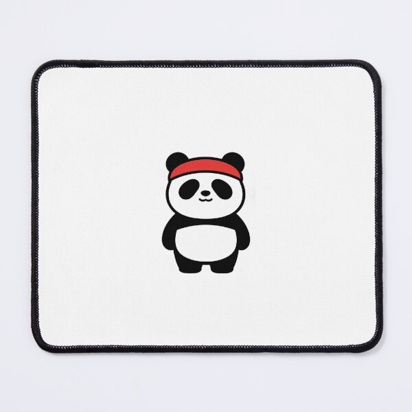 Item preview, Cute Gym Panda with Retro Headband designed and sold by SAKTHI2305.