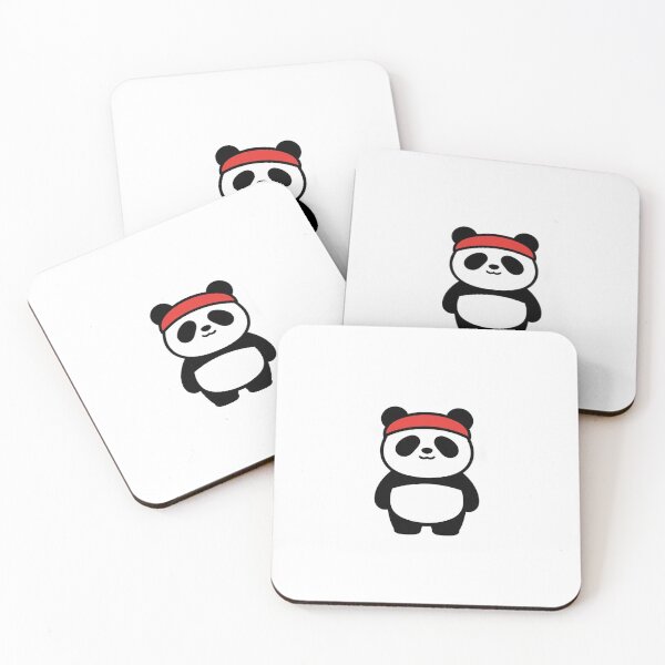 Item preview, Lindo panda de gimnasio con diadema retro designed and sold by SAKTHI2305.