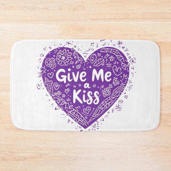 Item preview, Give Me a Kiss Cute Heart Sticker | Romantic Love Quote Design designed and sold by dreamz-world.