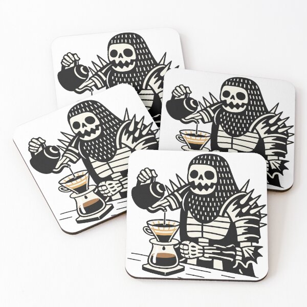Item preview, Spiky Skeleton Pour Over Barista designed and sold by Matinez Pink.