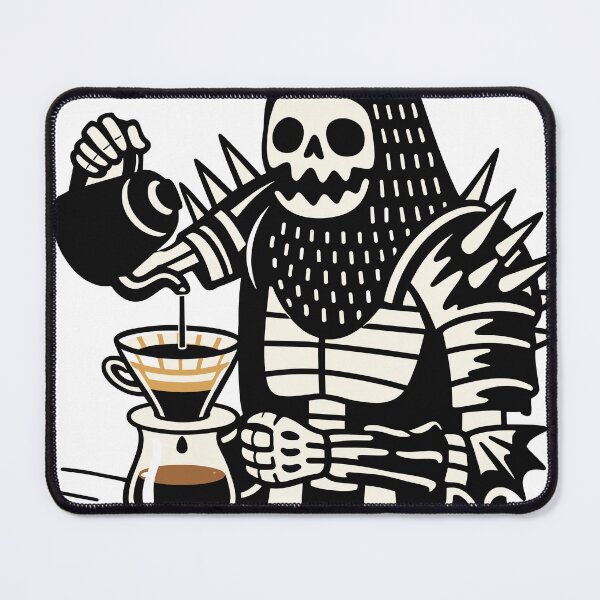 Item preview, Spiky Skeleton Pour Over Barista designed and sold by Matinez Pink.