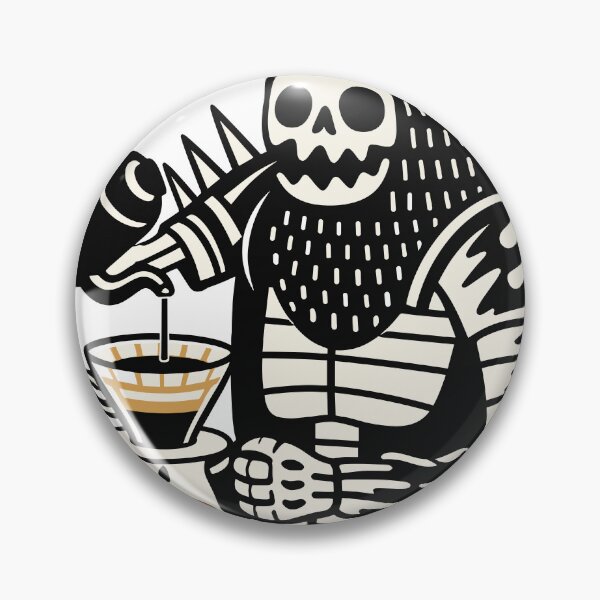 Item preview, Spiky Skeleton Pour Over Barista designed and sold by Matinez Pink.