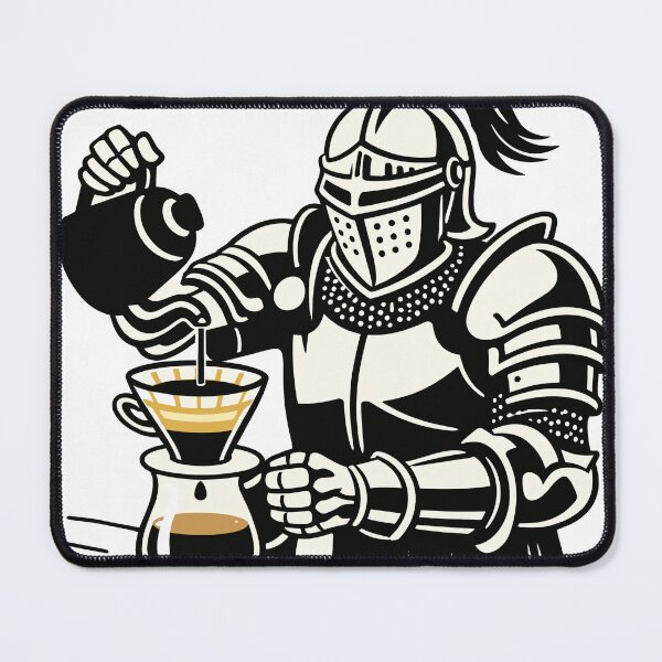 Item preview, Knight Pour Over Coffee Barista designed and sold by Matinez Pink.