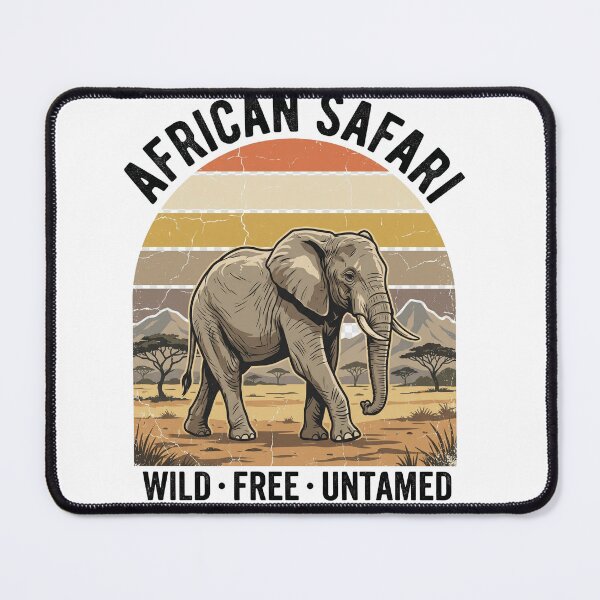 Item preview, African Safari Vintage Wildlife Adventure T-Shirt designed and sold by LumyFlow.