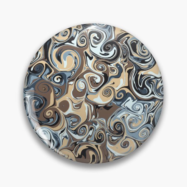 Item preview, blue & brown Multicolor Flow Design designed and sold by gemsstickers1.
