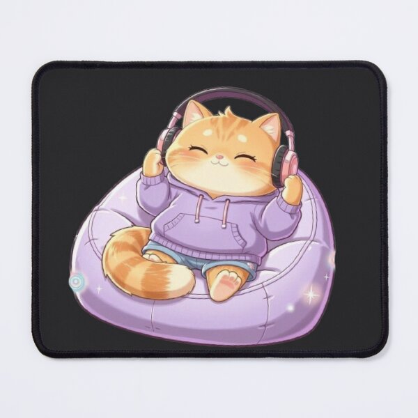 Item preview, Chill Lofi Cat Listening Music Relaxing designed and sold by Moody Vibes Studio.