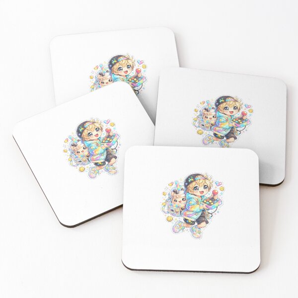 Item preview, Rainbow Arcade Boy – Pixel Gamer Kawaii Sticker designed and sold by blossomfun.